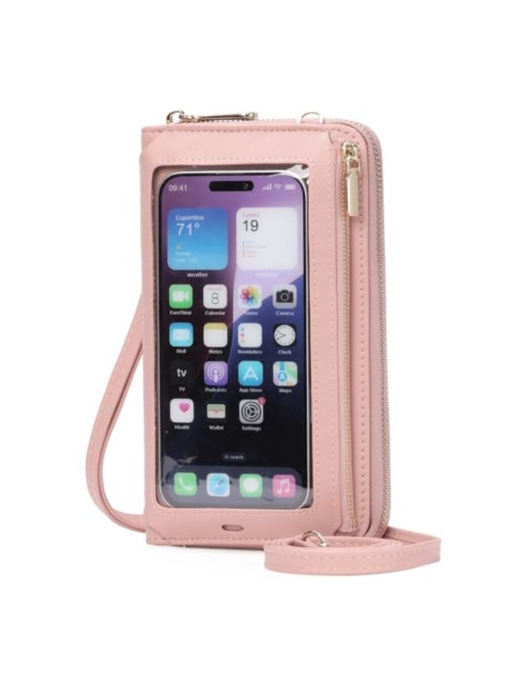 Touchscreen Phone Purse Crossbody Bag Wristlet Wallet RFID Blocking